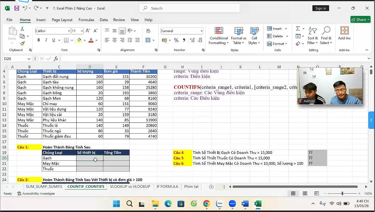 Hàm SUMIF và SUMIFS trong Excel: tính tổng có điều kiện dễ hiểu (kèm ví dụ)