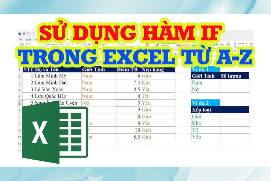 Hàm IF trong Excel là gì? Cách sử dụng hàm IF dễ hiểu cho người mới